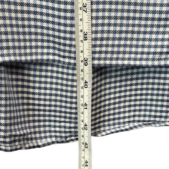 Max Studio Sleeveless Blue White Gingham Shirt Dress Women's Size XL - Picture 11 of 11